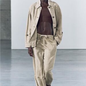 Zara Overshirt and Pants Set